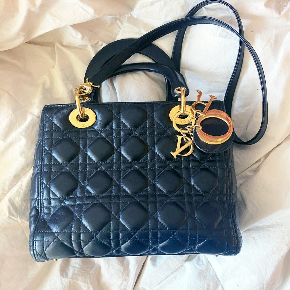 Pre-Loved CHRISTIAN DIOR Medium Lady Dior Bag